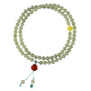 Pale Blue Hetian Jade Bracelet 6mm Three Circle Female