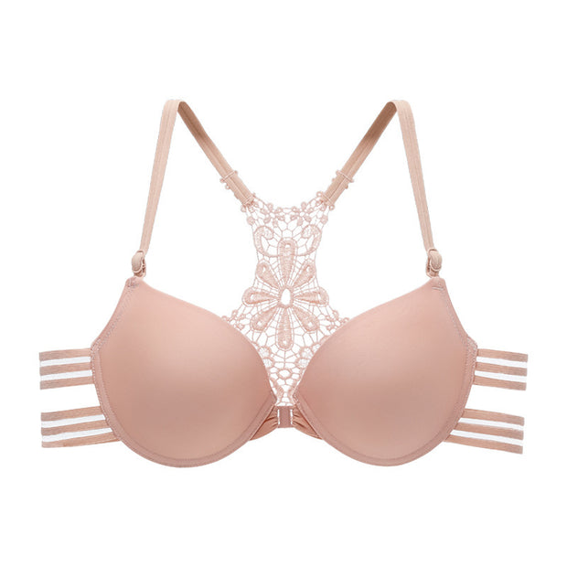 Buckled Front And Shaped Back Fashion Sexy Push Up Push Up Glossy Seamless Underwear For Women