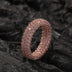 Copper Inlaid Zircon Full Diamond Ring Personality Simple Men