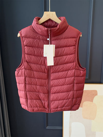 Plus Size Women's Winter Lightweight Down Vest