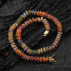 8mm Wide Colorful Circle Tennis Necklace