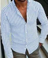 Casual Autumn New Long Sleeve Shirt Men Douson Odeh