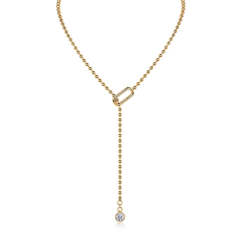 Gem Tassels Luxury Fashion Diamond Pendant Necklace Set With Mosan Diamond Silver Ornaments