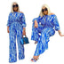 Plus Size Fat Women Two-piece Suit 4xl Ladies Set Tops Pants Douson Odeh