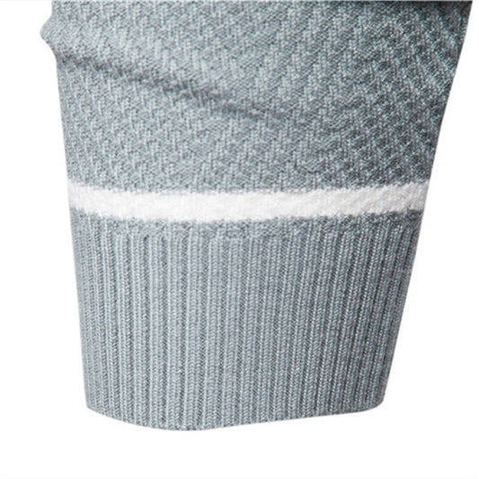 Men's Pullover Multi-color Round Neck Men's European-style Plus Size Sweater