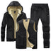 Middle-aged And Elderly Men's Fleece Thick Sports Suit