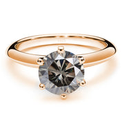 Moissanite Ring Female S925 Silver 18K Gold Plating