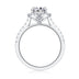 Audrey Large Diamond Ring Luxury Fashion Set Moissanite Silver Ring