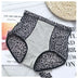 Belly Contracting Hip Lifting Sexy Seamless Leopard Print High Waist Soft Breathable Underwear For Women Douson Odeh