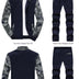 Sports Sweater Casual Stand Collar Camouflage Sleeves Men's Suit