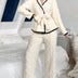 Sweet Cardigan Fleece-lined Thickened Loungewear Warm Suit Can Be Worn Outside