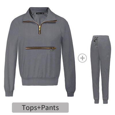 Casual Lapel Surgical Suit For Men And Women