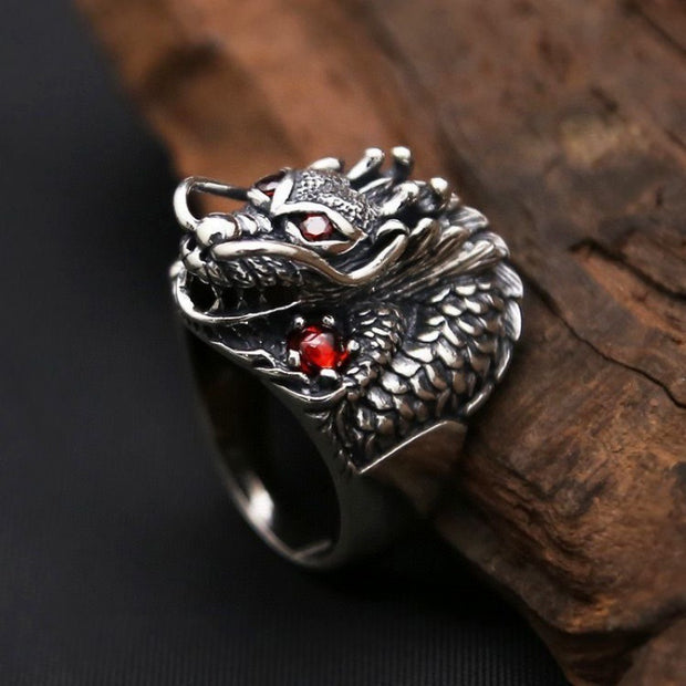 Fashion Three-dimensional Faucet Pure Silver Retro Ring