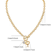 Meteor Wish - A Fashionable And Trendy Necklace Pendant Diamond Jewelry Necklace Set With 1-carat Moissanite S925 Sterling Silver And Gold Plating