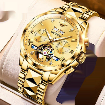 Hollow Automatic Mechanical Tide Waterproof Men's Watch
