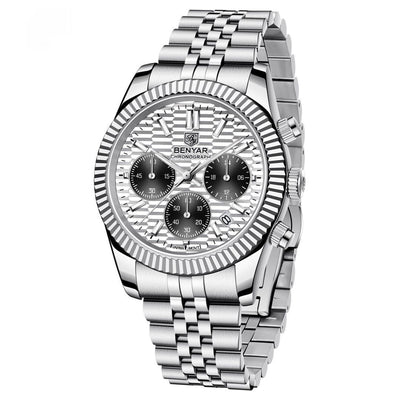 Stainless Steel Calendar Luminous Sports Fashion Men's Quartz Watch