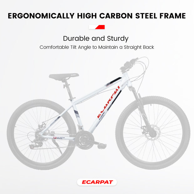 A27366 27 Inch Mountain Bike 21 Speed, Suspension Fork, Aluminum Frame Disc Brake, Mountain Biking For Both Men And Women.