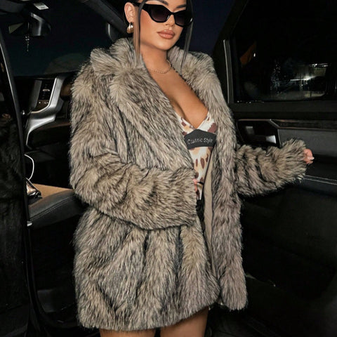 Leisure Warm Fashion Women's Fur Coat