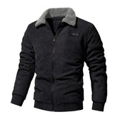 Corduroy Jacket Padded Lapel Coat Men Douson Odeh