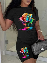 Printed Drop Shoulder T-Shirt Graphic Tees Women Tops Douson Odeh