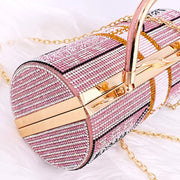 Luxury Crystal Dollar Design Evening Clutch Bags