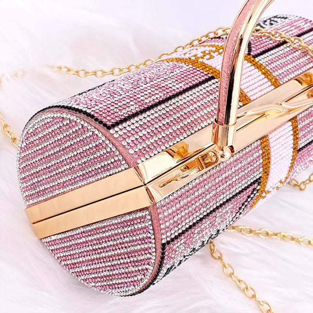 Luxury Crystal Dollar Design Evening Clutch Bags