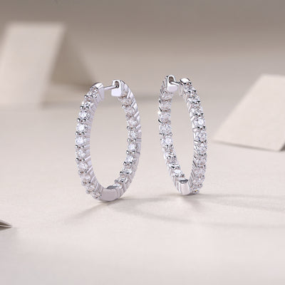 Merman Luxury Fashion Diamond Earrings Stud Set With Mosan Diamond Silver Ornaments