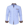 Large Size Patchwork Flower Collar Long Sleeved Men
