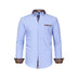Large Size Patchwork Flower Collar Long Sleeved Men
