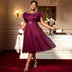 Butterfly Sleeve Mesh Ruffle Dress – Elegant Party & Wedding Guest