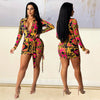 Fashion Women's Printed Pleated Dress