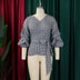 Big Bow Decorative Shirt Plaid Strap European And American