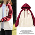 New Contrast Color Women's Clothing Winter Fleece-lined Casual Cardigan Coat Outerwear Women Douson Odeh