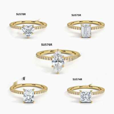 Women's Special-shaped Fashion Personality Moissanite Ring