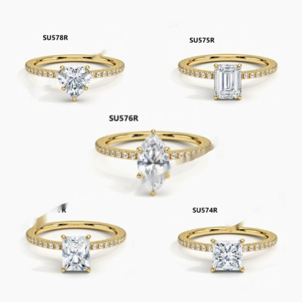 Women's Special-shaped Fashion Personality Moissanite Ring