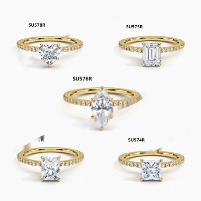Women's Special-shaped Fashion Personality Moissanite Ring