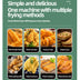 electric air fryer skewer machine with fried dough sticks, chicken, fries, buns, spring rolls, banana, octopus, shrimp cake.