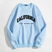 Womens Hoodies Long Sleeve Graphic California Letters Print