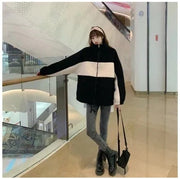 Lamb Down Women's Autumn And Winter All-matching Loose Short Casual Top