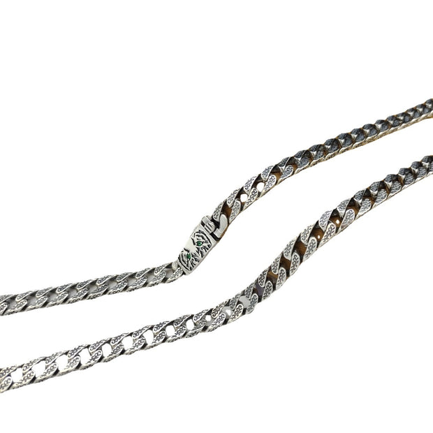 Tiger Year All-match Men's Simplicity Necklace Sterling Silver