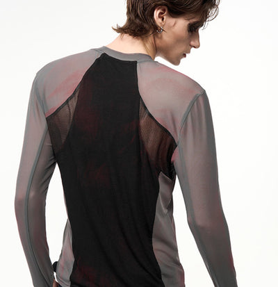 Tight Mesh Stitching Long Sleeves