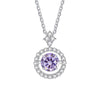 Live Hot S925 Sterling Silver Pulsatile Heart Moissanite Pendant Female Light-chasing Smart Clavicle Chain Moissanite Necklace