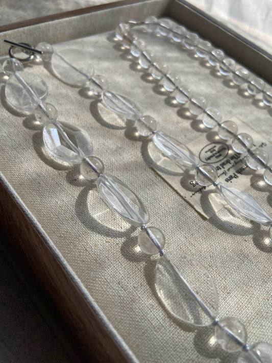 Natural Crystal Rough Stone Vintage Necklace