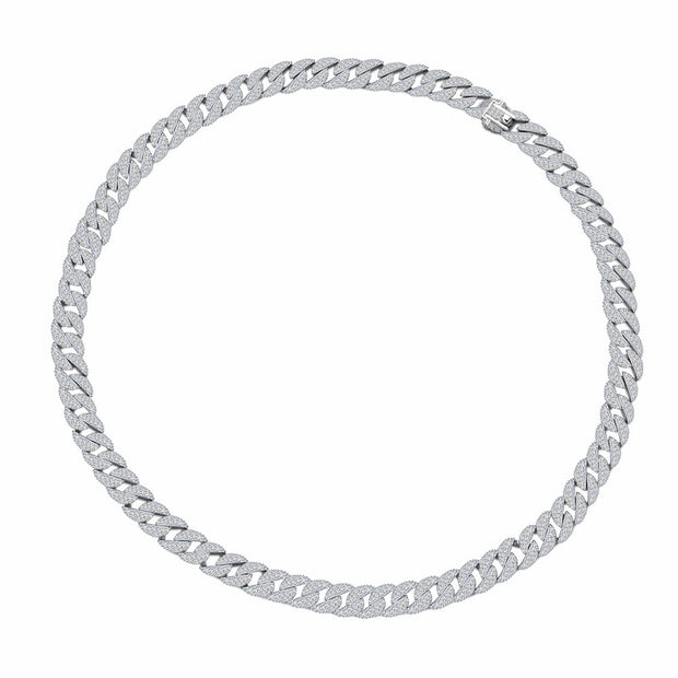 European And American Full Diamond Cuban Link Chain