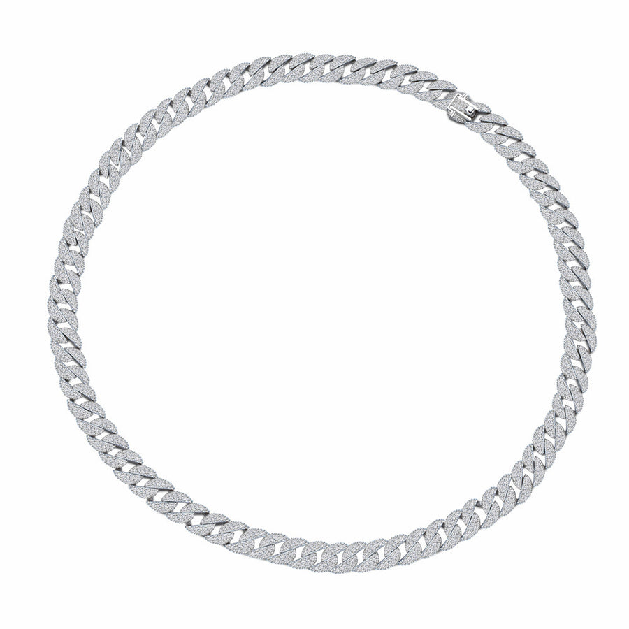 European And American Full Diamond Cuban Link Chain