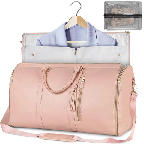 Large Capacity Travel Duffle Bag Women's Handbag Folding Suit Bag Waterproof Clothes Totes Douson Odeh