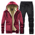Middle-aged And Elderly Men's Fleece Thick Sports Suit