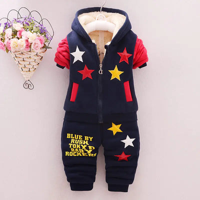 Kids' Winter 2019 Fleece Outfit - Thick Two-Piece Set
