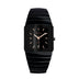 Men's Square Silver Diamond Quartz Watch