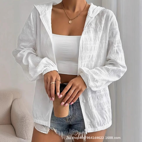 Women's Sun Protection Loose Zip Coat